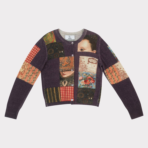 Patchwork cardigan HADES wool