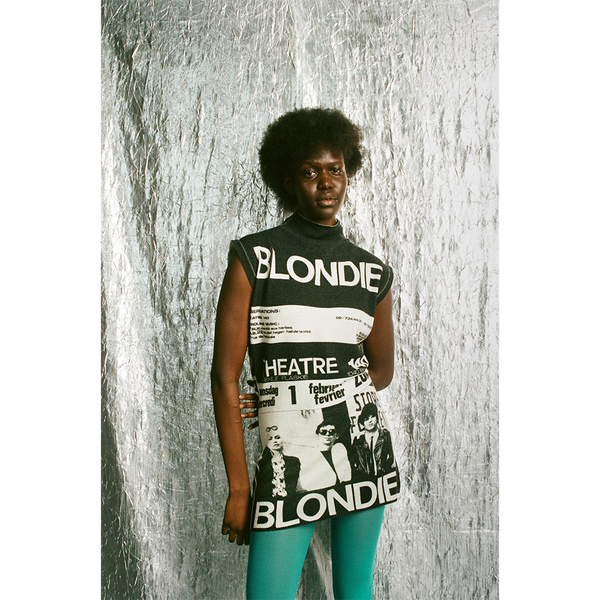Blondie Heart of Glass Dress model wearing