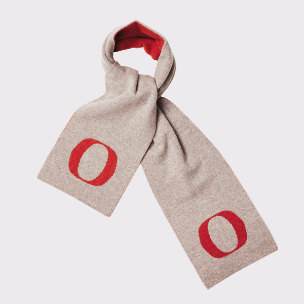 HADES Alphabet letter O scarf 