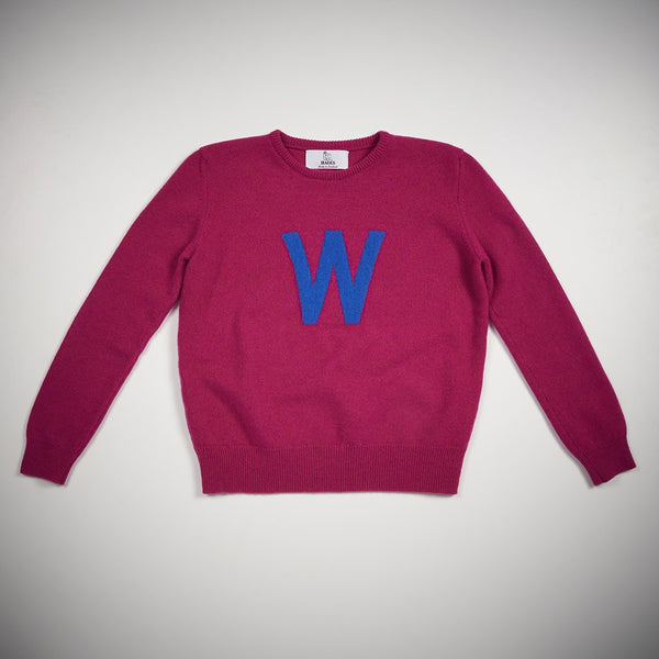 Alphabet W letter jumper