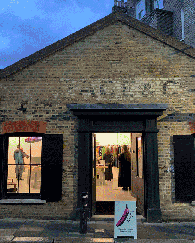 A GIF showing images from the HADES Pop Up Shop on Brick Lane 