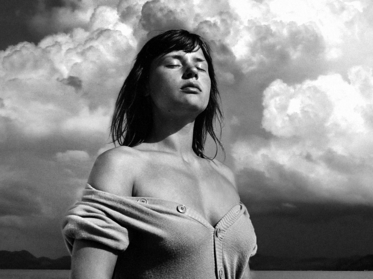 A black and white image taken of a scene from the 1953 film Summer With Monika.