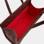 An image showing the inside of the HADES Despair Bag with red lining. 