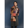 Model wearing the Patchwork scarf from the Afternoon of Life collection