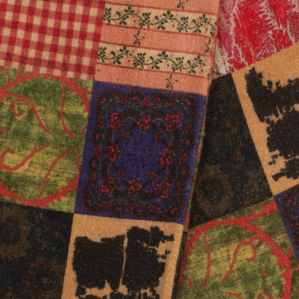 Detail image of the Patchwork scarf from the Afternoon of Life collection