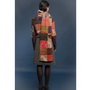 Model wearing the Patchwork scarf from the Afternoon of Life collection