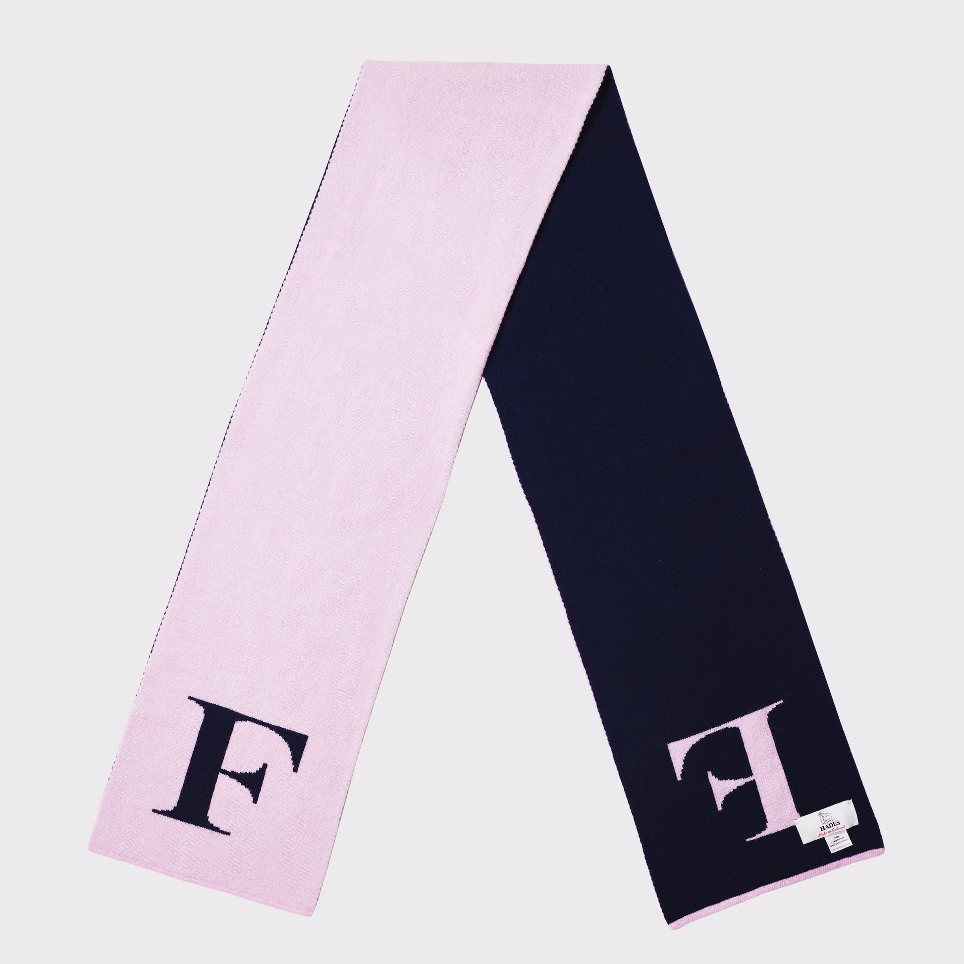 HADES Alphabet letter F scarf 