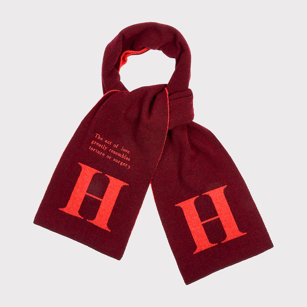 Alphabet H Scarf
