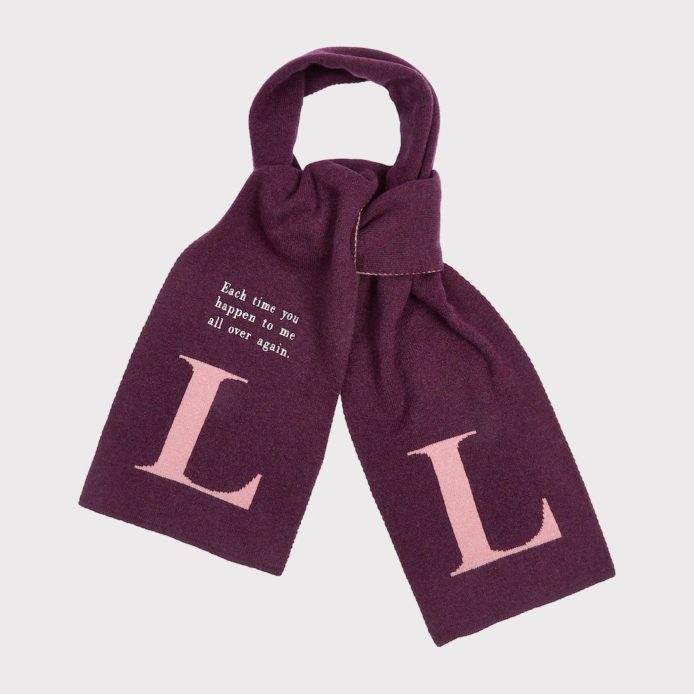 Alphabet L Scarf