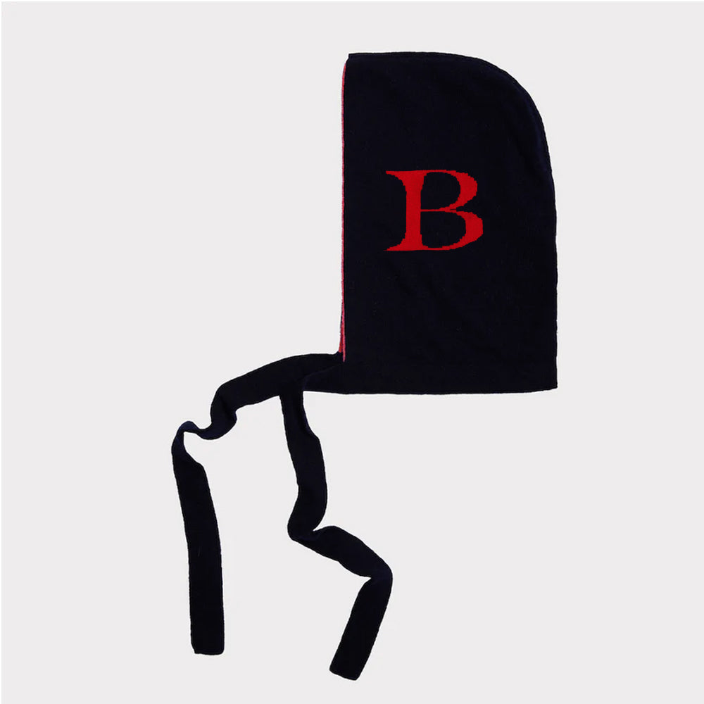 HADES Alphabet letter B knitted hood