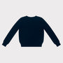 HADES Navy blue knit  with a turquoise letter 'C'  back
