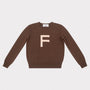 HADES brown knit with letter 'F' 