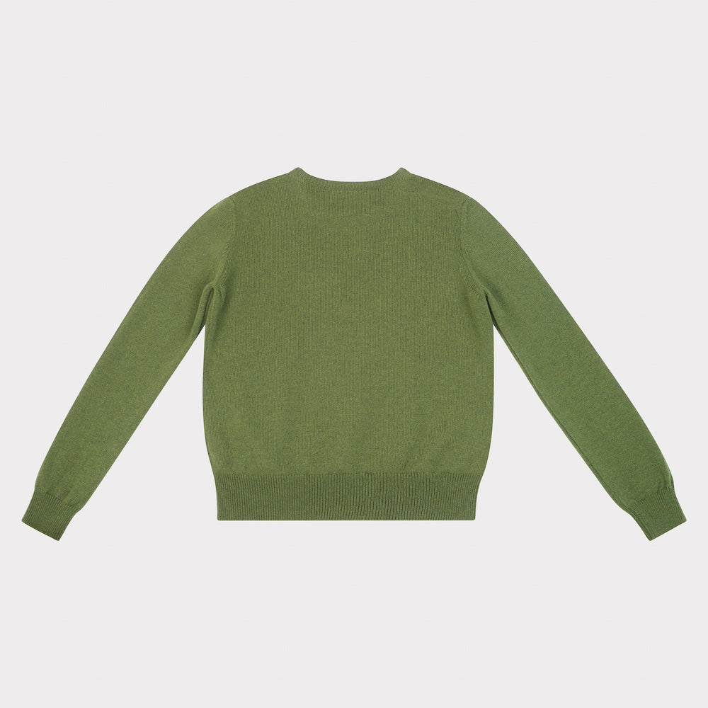 An image of the back of the 'M' knit from the new Alphabet collection 