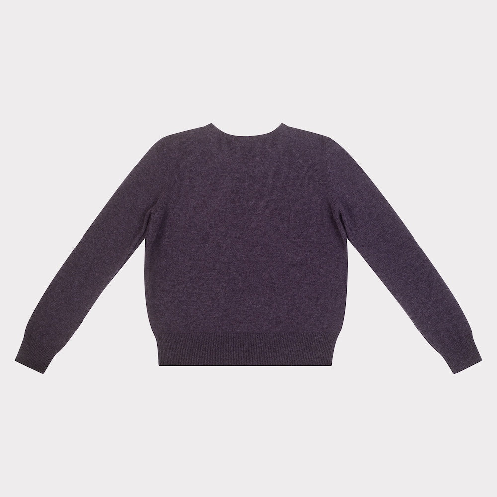 HADES Dark purple jumper with a yellow letter 'P' back