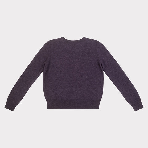 HADES Dark purple jumper with a yellow letter 'P' back