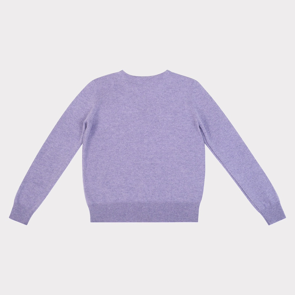 HADES purple jumper with a black 'S' back