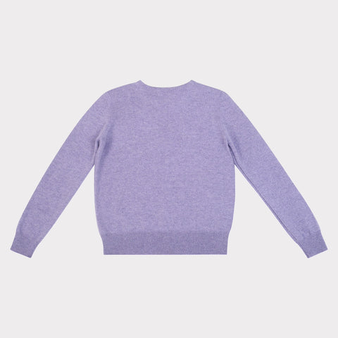 HADES purple jumper with a black 'S' back