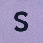 HADES purple jumper with a black 'S' slogan