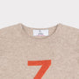 HADES beige sweater with a red letter 'Z' necklabel