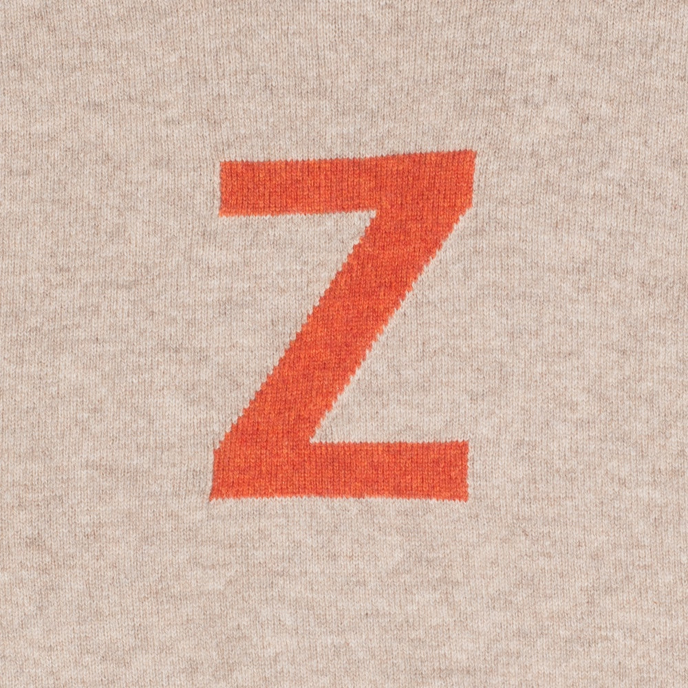 HADES beige sweater with a red letter 'Z'  slogan