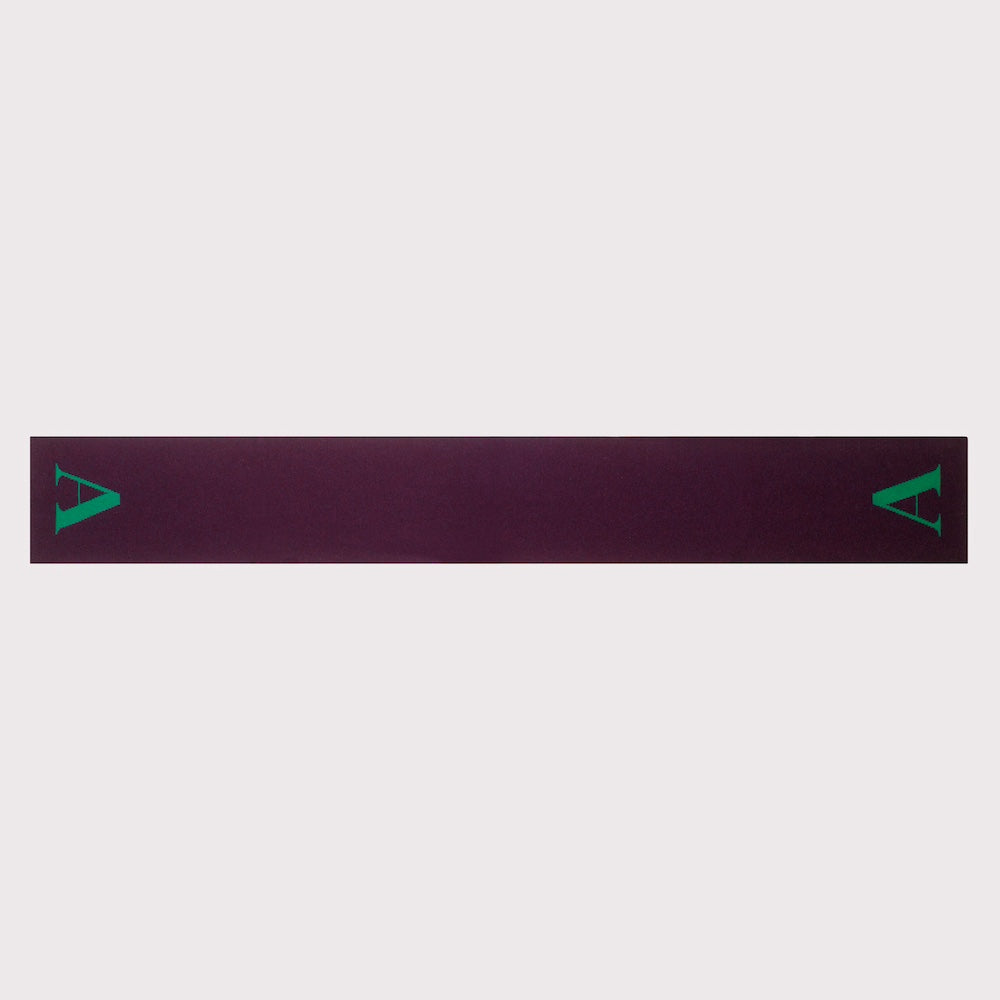 Flat image of the back of the 'A' scarf flat