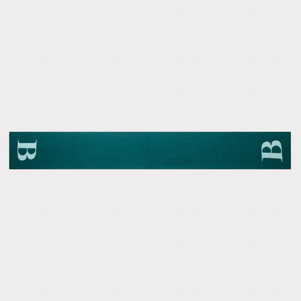 Flat image of the back of the 'B' scarf.