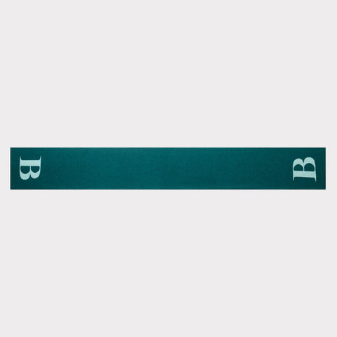 Flat image of the back of the 'B' scarf.