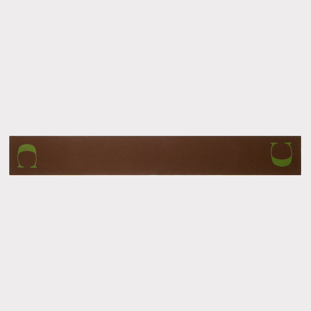 Flat image of the back of the 'C' scarf.