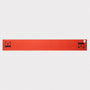 Flat image of the front of the 'E' scarf