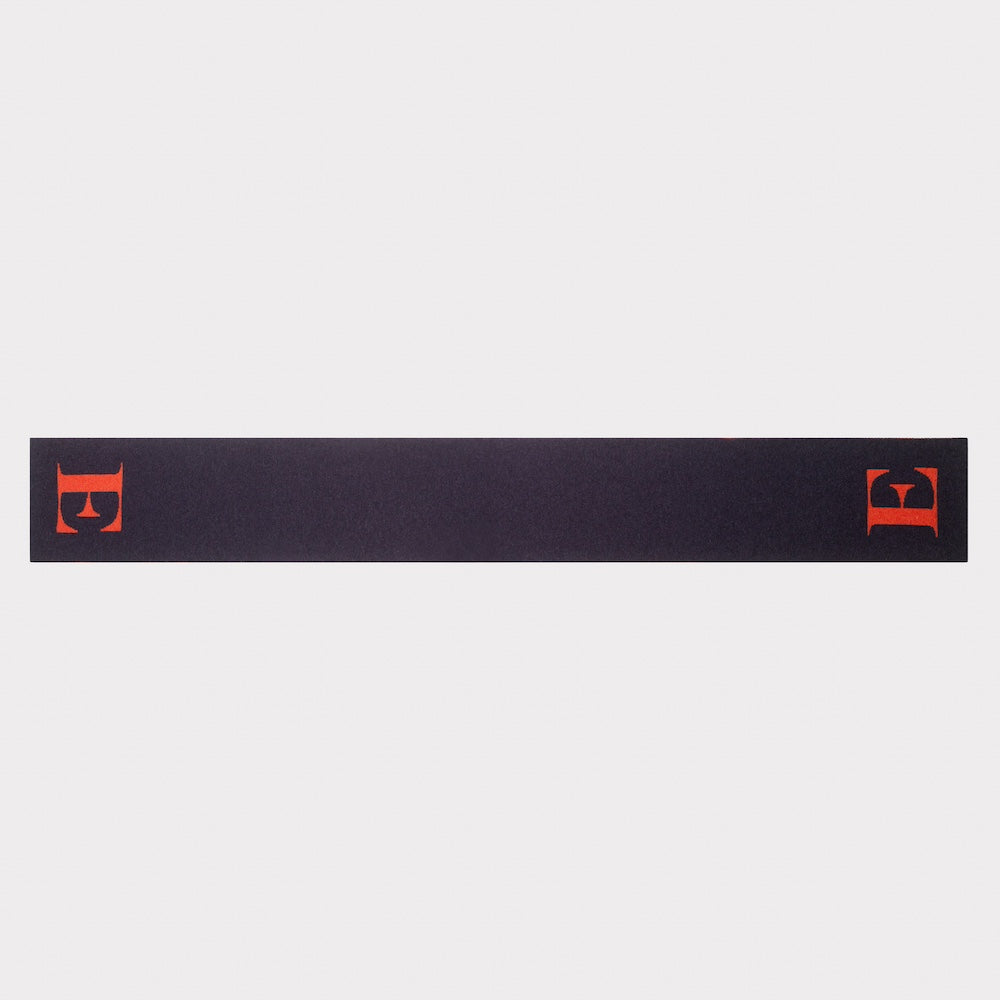 Flat image of the back of the 'E' scarf