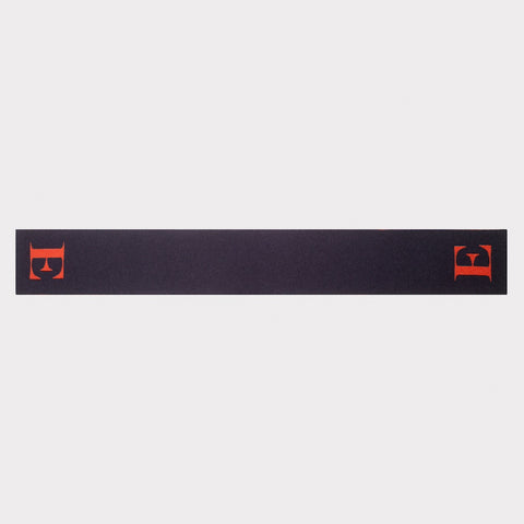 Flat image of the back of the 'E' scarf