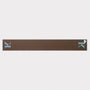 HADES Alphabet letter K scarf in blue and brown back