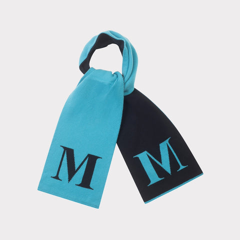 HADES Alphabet letter M scarf tied
