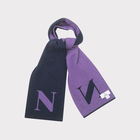 HADES Alphabet letter N scarf tied