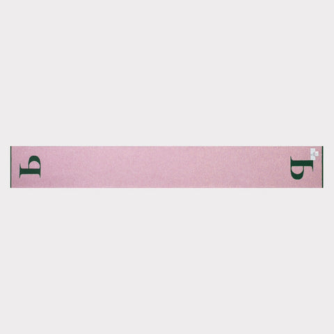 HADES Alphabet, green and pink scarf with 'P' letter back