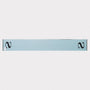 HADES black and ice blue Alphabet S scarf back