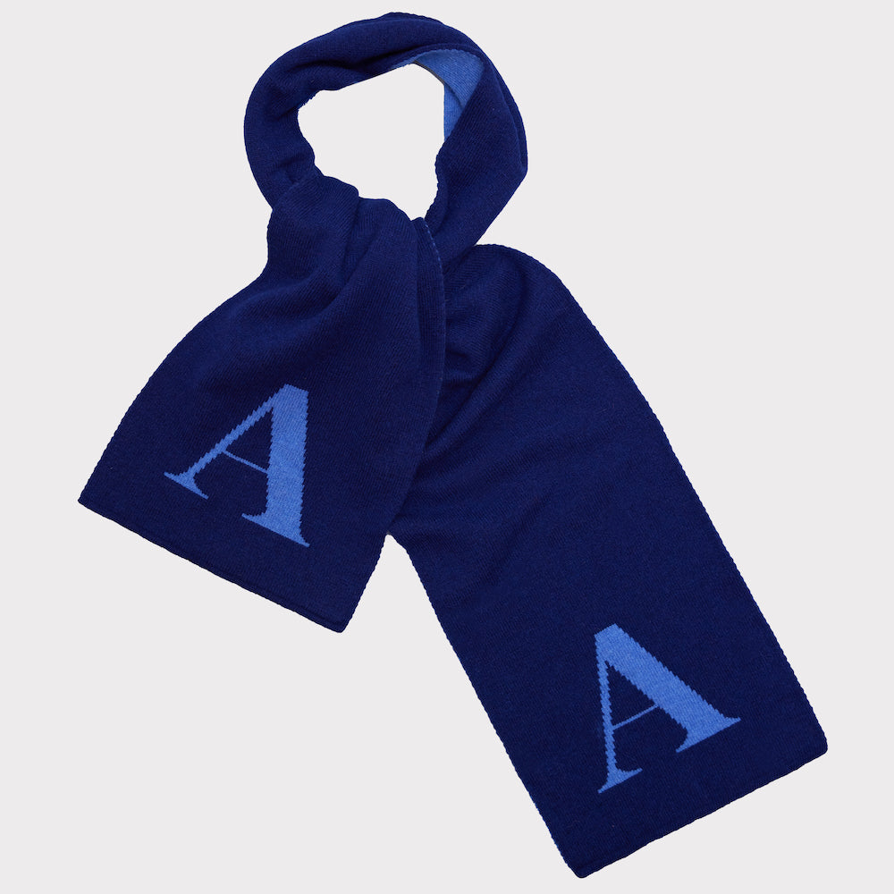 Letter scarf A folded