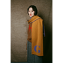 Model wearing HADES G letter scarf