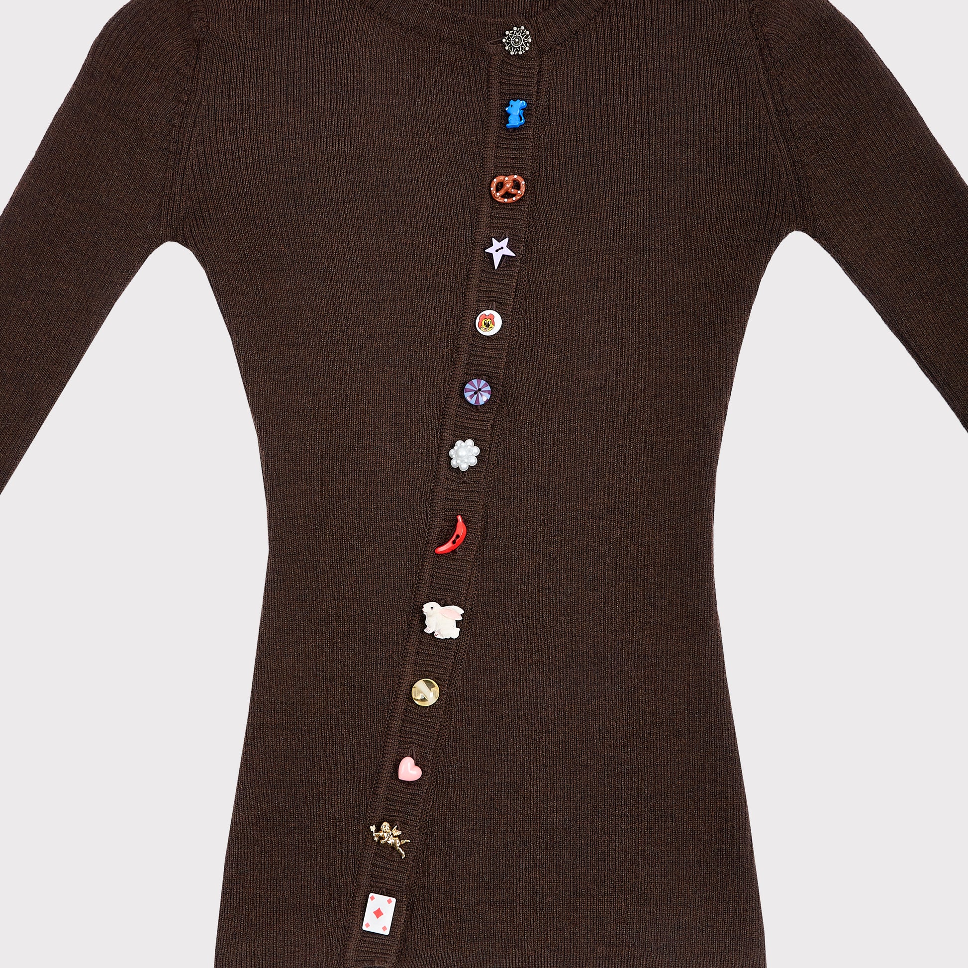 Detail flatshot of the Asymmetrical Version 3 buttons.