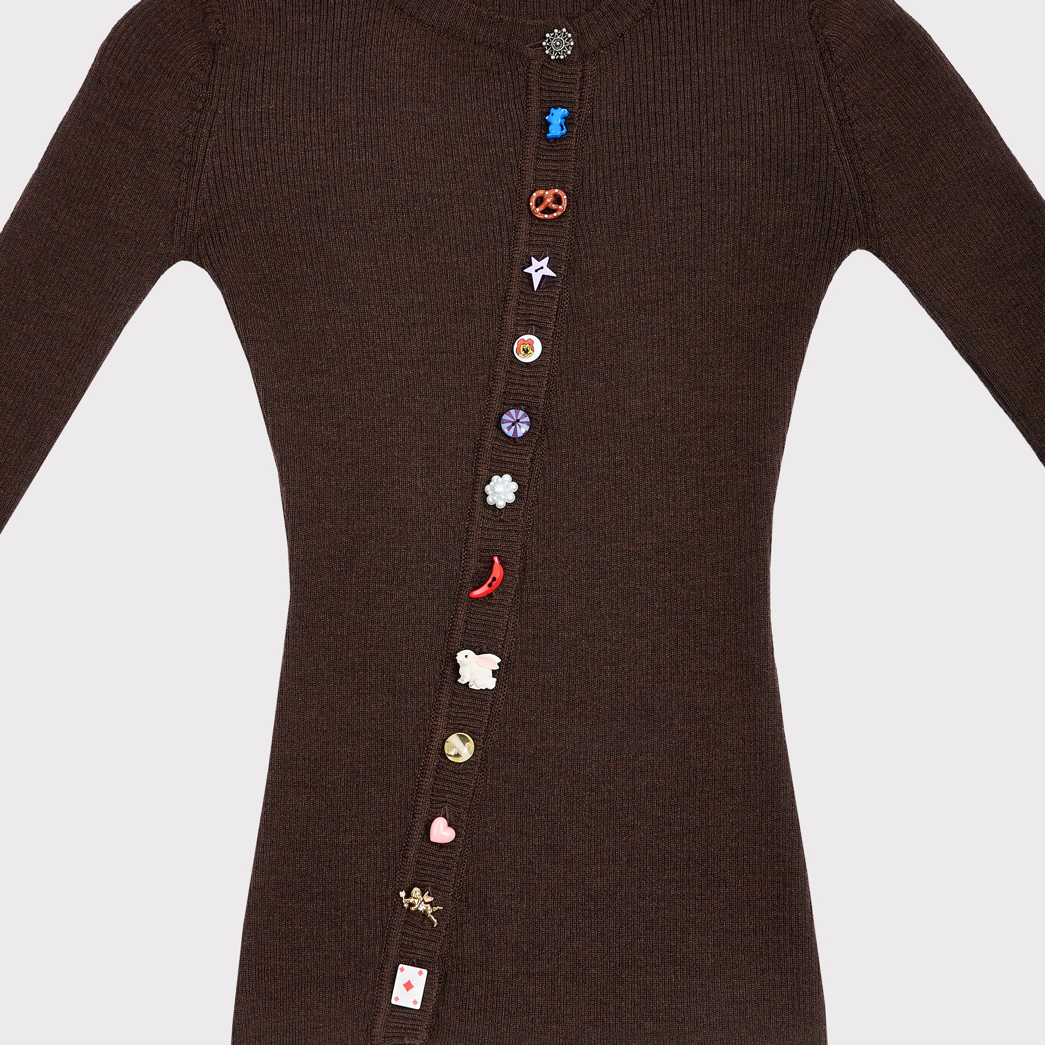 Detail flatshot of the Asymmetrical Version 3 buttons.