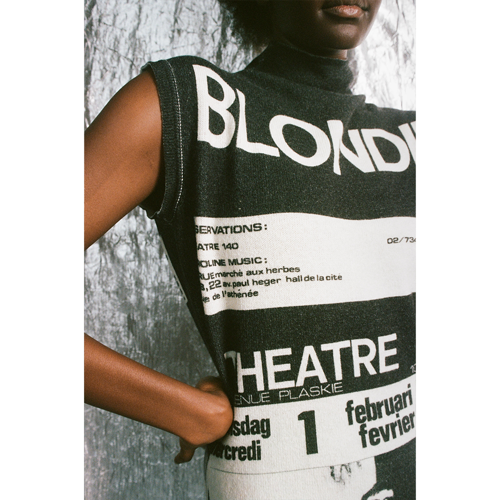 Blondie Heart of Glass Dress model wearing 