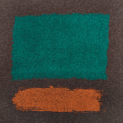 Detail flatshot of screen printing on Gesture knit