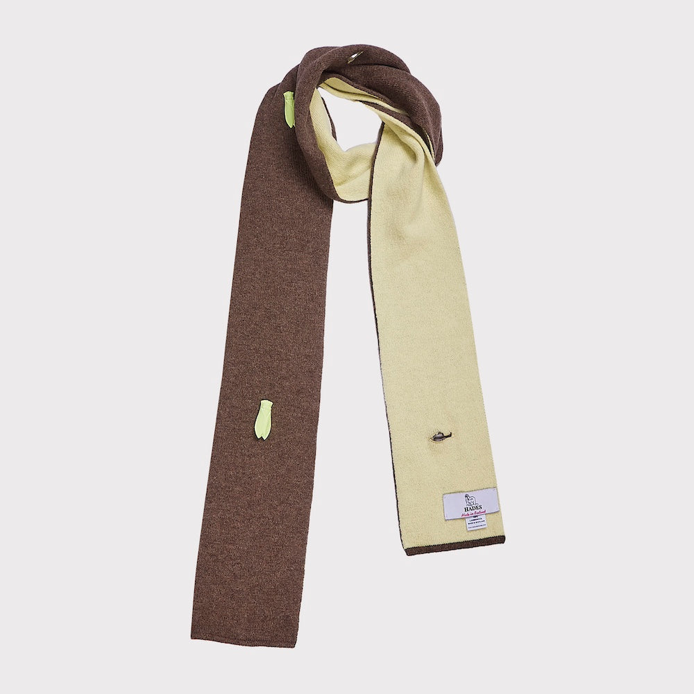 Flatshot Image of Insect Scarf folded