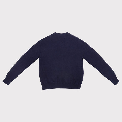 Image of the back of the HADES Misfortune Charm Cardigan