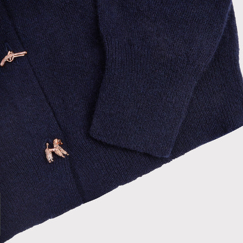 Image of the sleeve detail on the HADES Misfortune Charm Cardigan