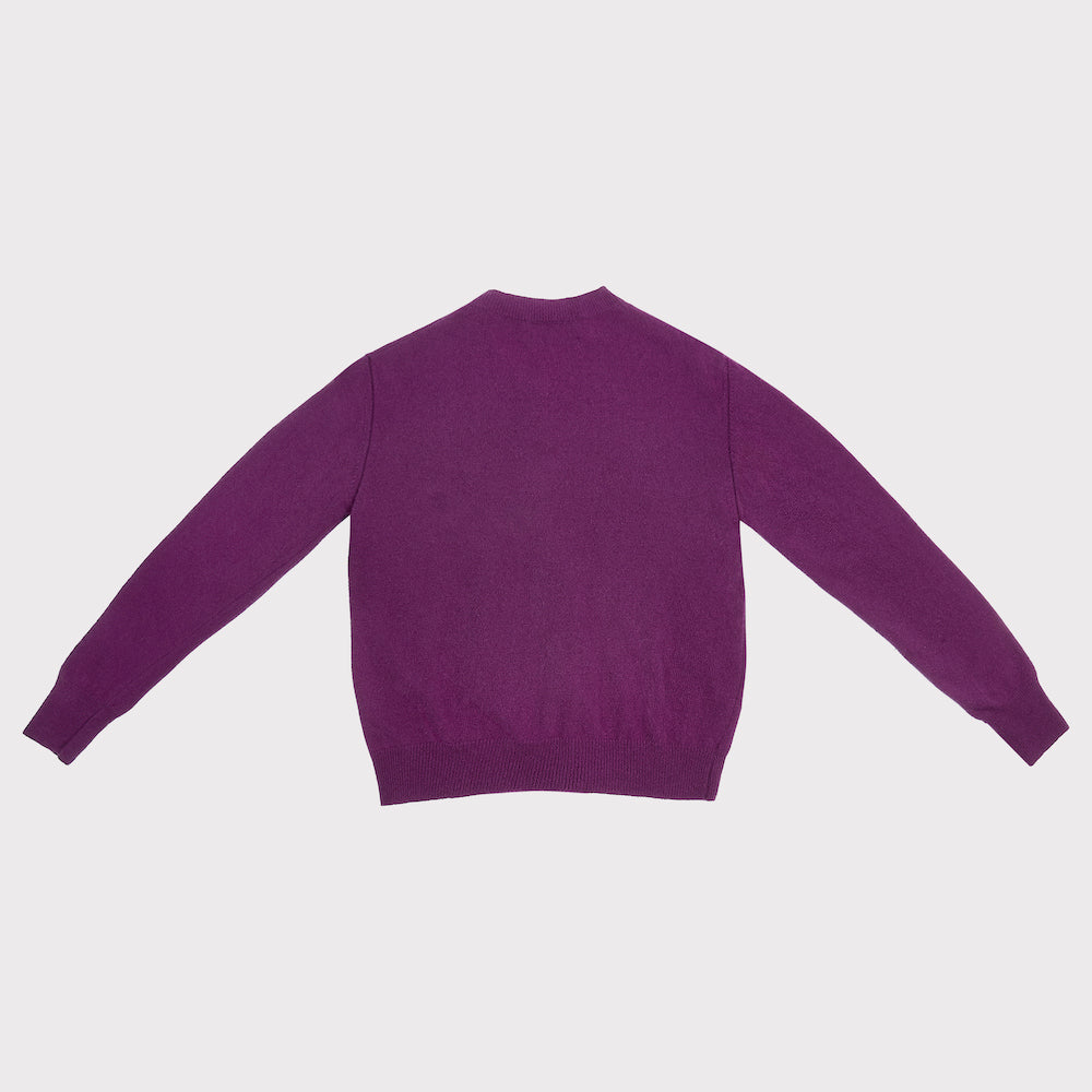 Image of the back of the HADES Good Fortune Charm Cardigan