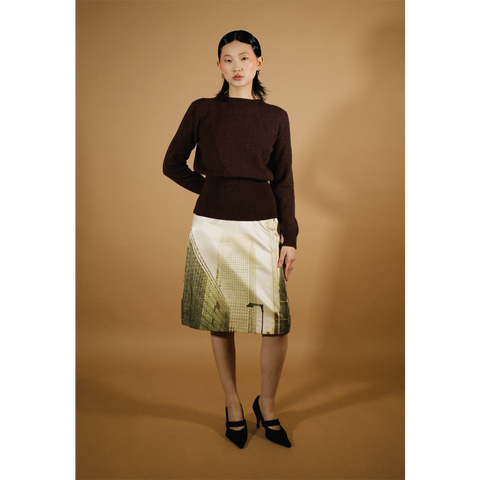 Model shot of the Edie jumper from the DADA collection