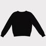 Back flat shot of the black and lime women's 'Hunky Dory' Bowie jumper