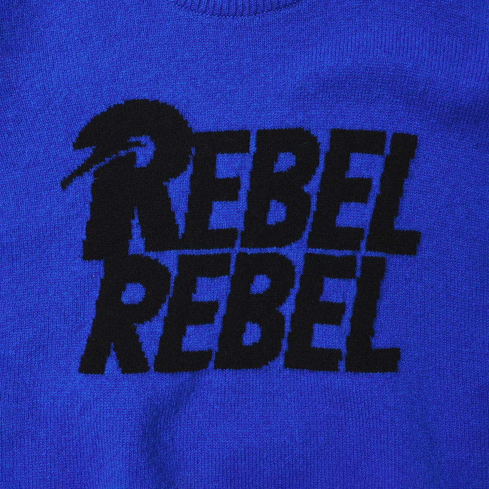 HADES Wool Blue Rebel Rebel Jumper David Bowie