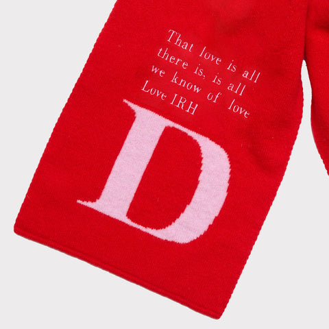 Alphabet D Scarf